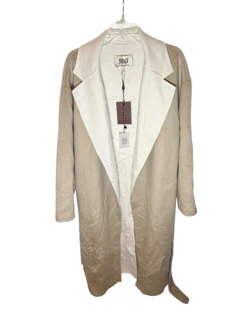 SRG Anais Wrap Coat Gray Beige NWT - Size M - Picture 4 of 13